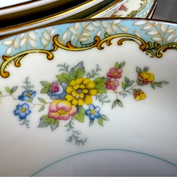 🌺Noritaki “Lanare” Bowls/Plates & Server - Picture 9 of 15